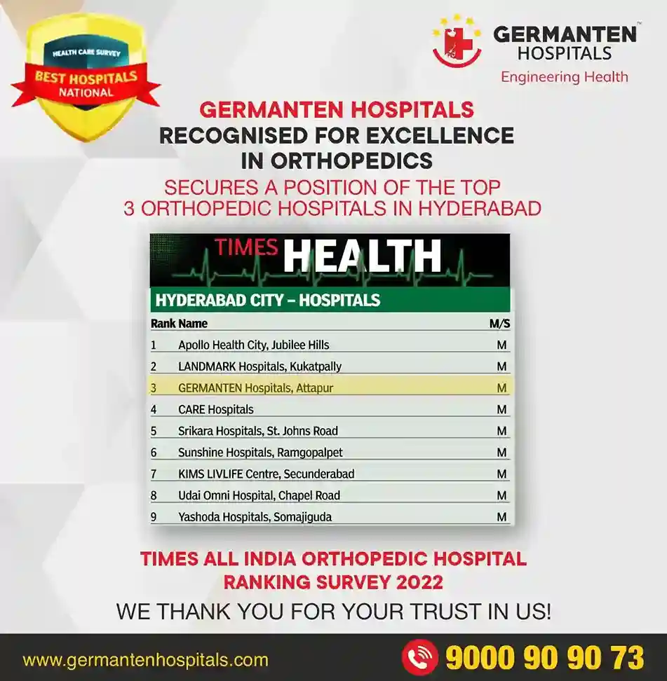 Times Rankings - Top 3 Orthopedic Hospitals in Hyderabad