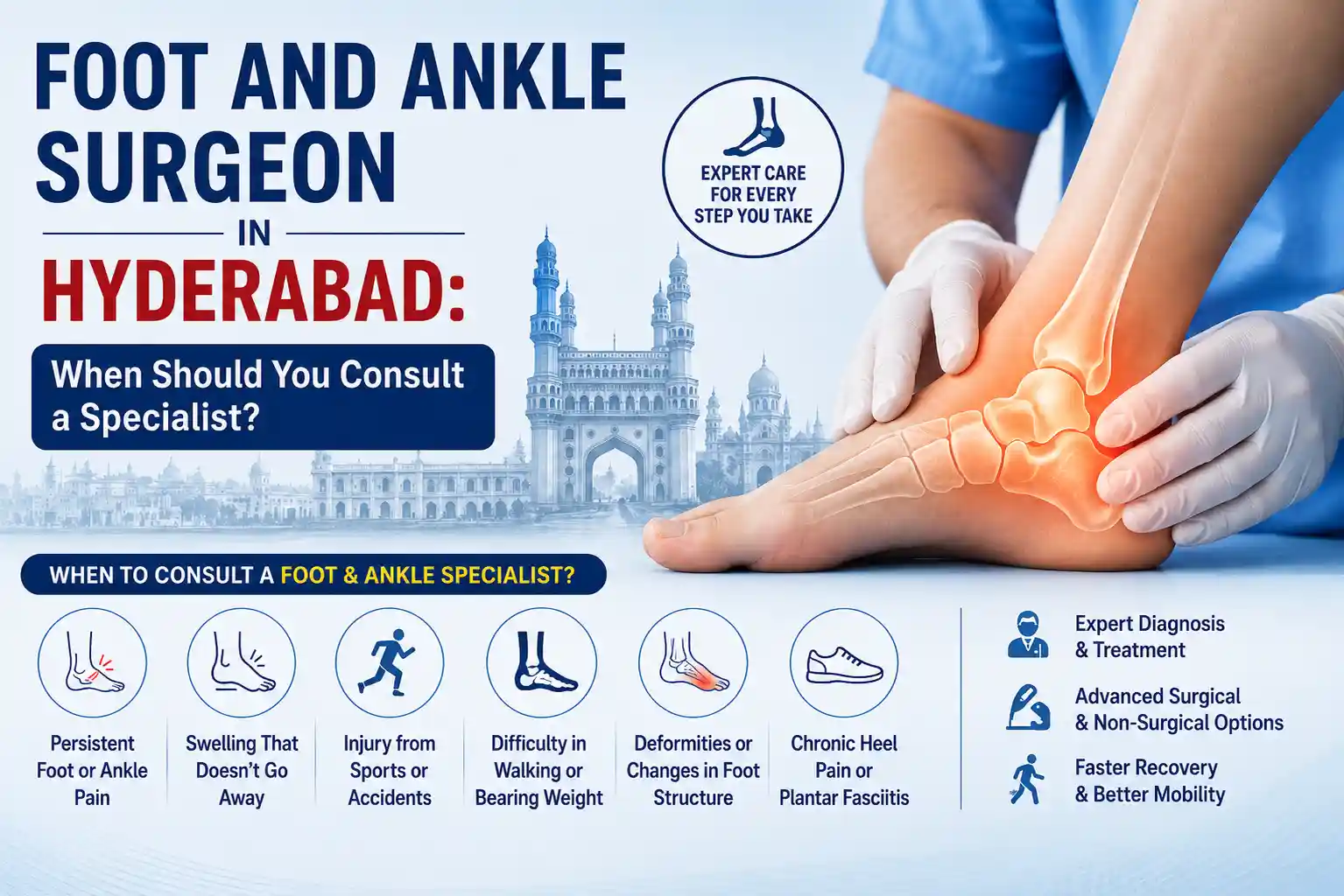 When to Consult a Foot and Ankle Surgeon in Hyderabad