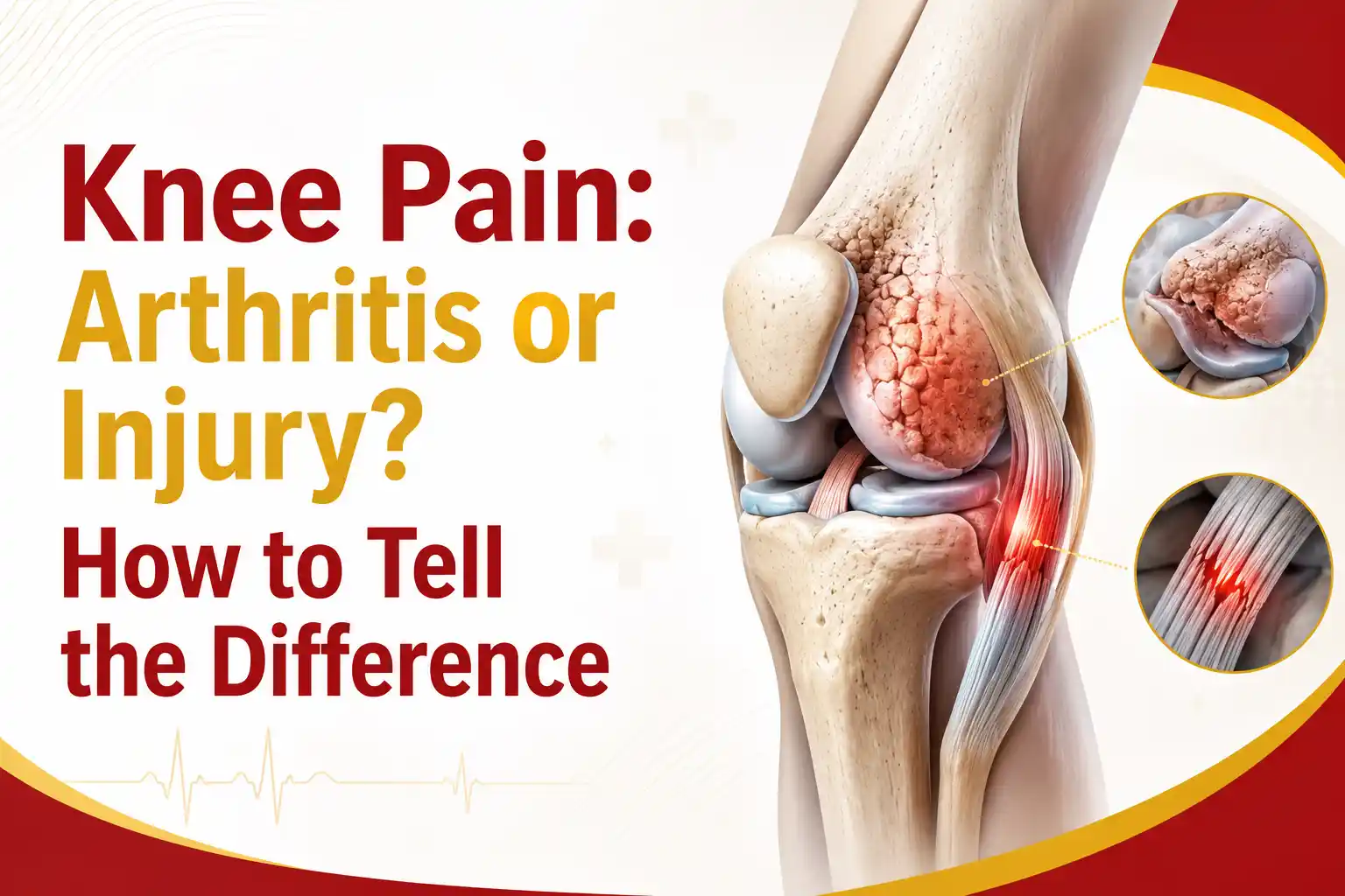 Knee pain: Arthritis or injury? How to tell the difference